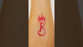 R name tattoo with pen#video #art #viralvideo #viral #shorts #drawing #shortvideo #short