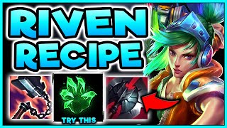 RIVEN'S FULL RECIPE TO IMMORTALITY... (ABUSE THIS) - S11 RIVEN TOP GAMEPLAY (Season 11 Riven Guide)