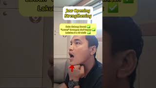 Part 1 | Latihan pada TMJ (Temporo Mandibula Joint) Dysfungction 🫰🏼#rahang #tmj  #youtubeshorts