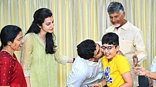 Nara Lokesh Emotional Moments With His Son Devansh | Chandrababu | TDP Huge Victory | Daily Culture