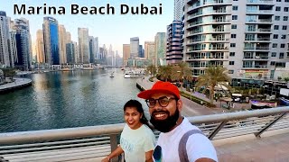 DMCC Metro Station to Marina Beach (The Beach), Walk Tour Dubai 2022 Part 1 | Jumeirah Lakes Towers