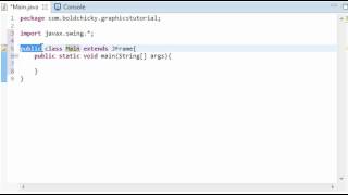 Java Graphics Tutorial 1: The Frame