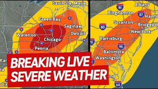 LIVE: Severe Weather / Tornado Coverage With Storm Chasers - Midwest / Northeast June 10