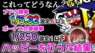 ぶどう確率5.5以下！チェリー重複も良好！ただ…合算が①以下の台を粘りに粘った結果…🐼【ハッピージャグラー】 #ジャンクステーション　 #ハッピージャグラー  　#ジャグラー　 #gogoランプ