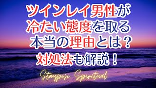 ツインレイ男性が冷たい態度を取る本当の理由とは？対処法も解説！　#ツインレイ   #スピリチュアル