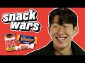 Spurs Star Son Heung-MIn Rates British And Korean Food | Snack Wars