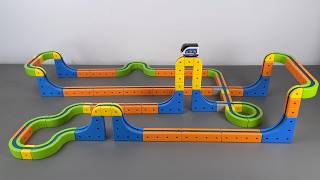 11-Minute ASMR Toy Unboxing: Magical Magnetic Track Mini Building Block Train | Toy Review