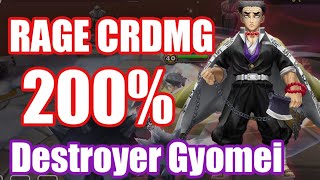 Rage CRDMG 200% Himejima Gyomei is super dangerous🥵🥵🥵【Summoners War RTA】