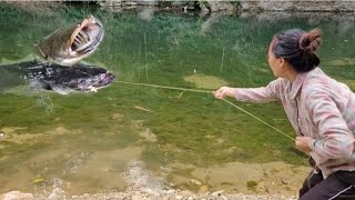 Single mother creates a super fish trap / ly tam ca