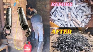 Chrome Electroplating Process || How Electroplating on Bike Stand Spring in Pakistan |Electroplating