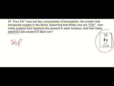 How many protons neutrons and electrons are in molybdenum 96?