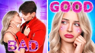 Good Girl vs Bad Boy! Soft Newbie Fell in Love with E-Boy