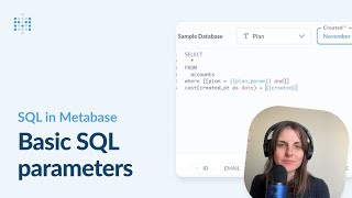 SQL parameters and filters | Metabase tutorial