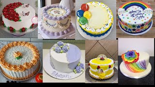 Simple Birthday Cake Designs 2025/ Round Cake Designs For Birthday/ Trending Birthday Cake Designs