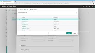 Analysis View Report Business Central