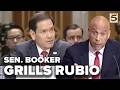 Sen  Booker grills Rubio in fiery Iran War hearing