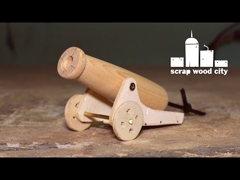 How to make a mini wooden toy canon How to make a mini wooden toy canon