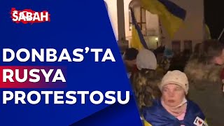 Ukraynalılar Rusya'yı protesto ediyor