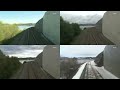 nordlandsbanen of the four seasons from trondheim to bodø at 10x in 4k