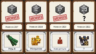 Minecraft: Todos los Mobs de la Minecon (2017-2022 Comparación)