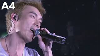 許志安現場音域 C#2-F5(真/混聲)  Andy Hui's live vocal range