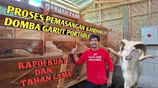 PEMASANGAN KANDANG DOMBA GARUT PORTABLE⁉️