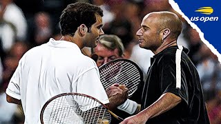 Pete Sampras v. Andre Agassi | 2001 US Open QF | Old School Match |