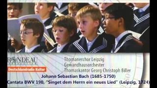 JS Bach: Cantata BWV 190 - Thomanerchor, Georg Christoph Biller (Audio video)