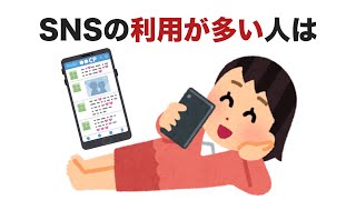 SNSの利用が多い人は【孤独に関する面白い雑学】