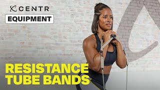 Centr fitness equipment demo: Resistance Tube Bands