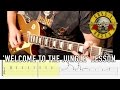 Welcome To The Jungle by GNR | Main Guitar Solo | Lesson with TABS