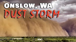 Huge Dust Storm Impacts Onslow Western Australia - 25 January, 2025