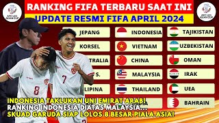 INDONESIA TAKLUKAN UNI EMIRAT ARAB! RANKING FIFA TERBARU TIMNAS INDONESIA BULAN APRIL 2024