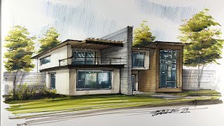 architecture sketching house 26