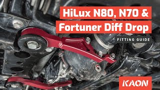 Arm Style Diff Drop Kit to suit Toyota HiLux N80, N70 & Fortuner – Fitting & Installation Guide