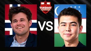 Magnus Carlsen vs Almas Rakhmatullaev  | Titled Tuesday Early | January 28, 2025 | ChessCom