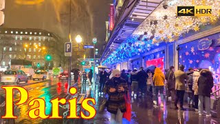 Paris,France🇫🇷- Paris Christmas Walk 2021 - Paris Christmas Lights 4K | Paris 4K | A Walk In Paris