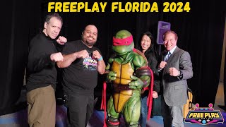 FreePlay Florida 2024 | Pinball & Retro Games | 40 Years of TMNT Panel!