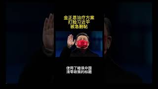 金正恩治疗方案，打脸习近平，被急删帖 #shorts