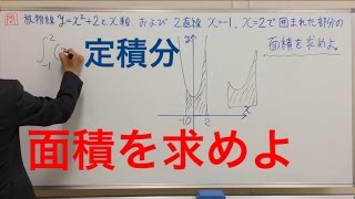 一夜漬け高校数学86 定積分 面積を求めよ（その１）