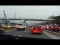 從車內看高雄~大中路快速道路至左營火車站