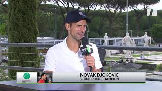 Novak Djokovic: 2021 Rome Interview
