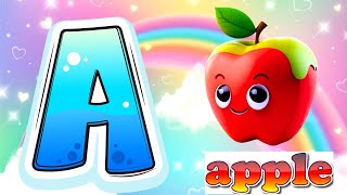 Abc Song | Abc Phonics Song For Toddlers | Alphabet Song for Kids | A for Apple | Nursery Rhymes