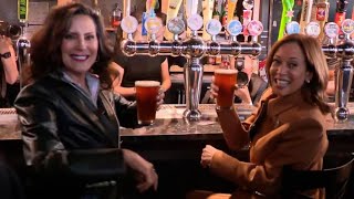 Kamala Harris, Gretchen Whitmer visit restaurant in Kalamazoo, MI (Oct. 26, 2024)