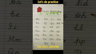 How to write Beautiful English Cursive Writing|Cursive Handwriting practice|Capital and small abc