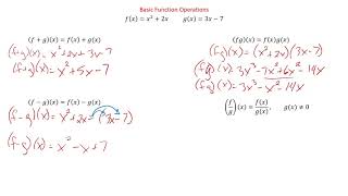 Pre Calculus 1-4 Building Functions from Functions