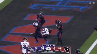 Texans Defense Tackle Henry For A Safety - TEXANS vs RAVENS - 2024-25 NFL SEASON WEEK 17