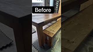 Refurbish - Behr Premium Stain \u0026 Poly #woodstain #shorts #woodworking #staining #refurbished #diy