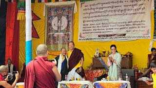 Ceremony of entursting Gelong school to His Holiness The 43rd Sakya Trizin Gyana Vajra Rinpoche.