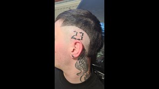 Numbers On The Head - Tattoo Time Lapse